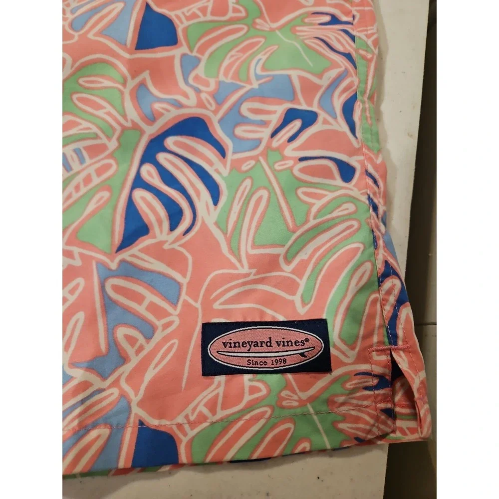 Vineyard Vines Swim Trunks Mens XL‎ Hawaiian Shorts Liner And Drawstring (1775